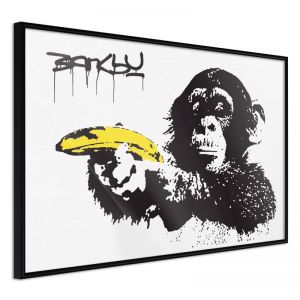 Banksy: Banana Gun I | 30x20 Bílý rám, 30x20 Bílý rám s paspartou, 30x20 Černý rám, 30x20 Černý rám s paspartou, 30x20 Zlatý rám, 30x20 Zlatý rám s paspartou, 45x30 Bílý rám, 45x30 Bílý rám s paspartou, 45x30 Černý rám, 45x30 Černý rám s paspartou, 45x30 Zlatý rám, 45x30 Zlatý rám s paspartou, 60x40 Bílý rám, 60x40 Bílý rám s paspartou, 60x40 Černý rám, 60x40 Černý rám s paspartou, 60x40 Zlatý rám, 60x40 Zlatý rám s paspartou, 90x60 Bílý rám, 90x60 Bílý rám s paspartou, 90x60 Černý rám, 90x60 Černý rám s paspartou, 90x60 Zlatý rám, 90x60 Zlatý rám s paspartou