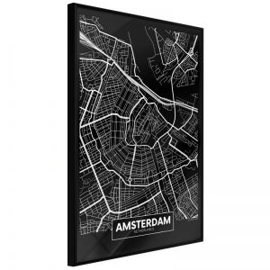 City Map: Amsterdam (Dark) | 20x30 Bílý rám, 20x30 Bílý rám s paspartou, 20x30 Černý rám, 20x30 Černý rám s paspartou, 20x30 Zlatý rám, 20x30 Zlatý rám s paspartou, 30x45 Bílý rám, 30x45 Bílý rám s paspartou, 30x45 Černý rám, 30x45 Černý rám s paspartou, 30x45 Zlatý rám, 30x45 Zlatý rám s paspartou, 40x60 Bílý rám, 40x60 Bílý rám s paspartou, 40x60 Černý rám, 40x60 Černý rám s paspartou, 40x60 Zlatý rám, 40x60 Zlatý rám s paspartou