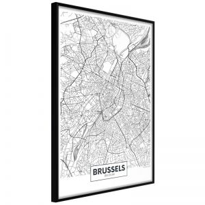 City map: Brussels Artgeist