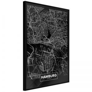 City Map: Hamburg (Dark) | 20x30 Bílý rám, 20x30 Bílý rám s paspartou, 20x30 Černý rám, 20x30 Černý rám s paspartou, 20x30 Zlatý rám, 20x30 Zlatý rám s paspartou, 30x45 Bílý rám, 30x45 Bílý rám s paspartou, 30x45 Černý rám, 30x45 Černý rám s paspartou, 30x45 Zlatý rám, 30x45 Zlatý rám s paspartou, 40x60 Bílý rám, 40x60 Bílý rám s paspartou, 40x60 Černý rám, 40x60 Černý rám s paspartou, 40x60 Zlatý rám, 40x60 Zlatý rám s paspartou