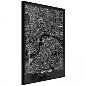 City Map: London (Dark) | 20x30 Bílý rám, 20x30 Bílý rám s paspartou, 20x30 Černý rám, 20x30 Černý rám s paspartou, 20x30 Zlatý rám, 20x30 Zlatý rám s paspartou, 30x45 Bílý rám, 30x45 Bílý rám s paspartou, 30x45 Černý rám, 30x45 Černý rám s paspartou, 30x45 Zlatý rám, 30x45 Zlatý rám s paspartou, 40x60 Bílý rám, 40x60 Bílý rám s paspartou, 40x60 Černý rám, 40x60 Černý rám s paspartou, 40x60 Zlatý rám, 40x60 Zlatý rám s paspartou