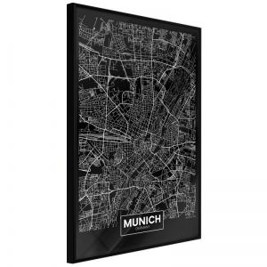 City Map: Munich (Dark) | 20x30 Bílý rám, 20x30 Bílý rám s paspartou, 20x30 Černý rám, 20x30 Černý rám s paspartou, 20x30 Zlatý rám, 20x30 Zlatý rám s paspartou, 30x45 Bílý rám, 30x45 Bílý rám s paspartou, 30x45 Černý rám, 30x45 Černý rám s paspartou, 30x45 Zlatý rám, 30x45 Zlatý rám s paspartou, 40x60 Bílý rám, 40x60 Bílý rám s paspartou, 40x60 Černý rám, 40x60 Černý rám s paspartou, 40x60 Zlatý rám, 40x60 Zlatý rám s paspartou