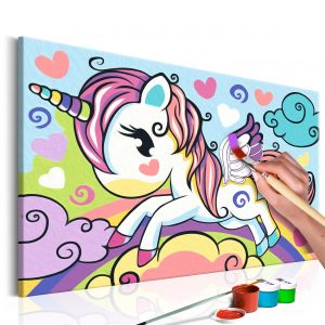 Malování podle čísel - Colourful Unicorn | 33x23