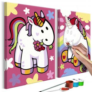 Malování podle čísel - Unicorns | 33x23