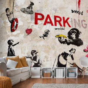 Fototapeta - [Banksy] Graffiti Collage | 100x70, 150x105, 200x140, 250x175, 300x210, 350x245, 400x280