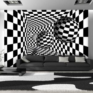 Fototapeta - Black & White Corridor Artgeist