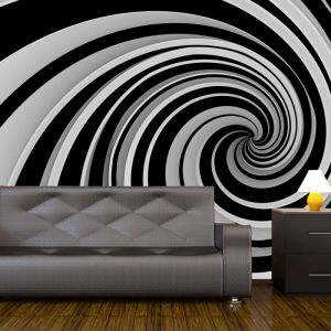 Fototapeta - Black and white swirl | 200x154, 250x193, 300x231, 350x270, 400x309