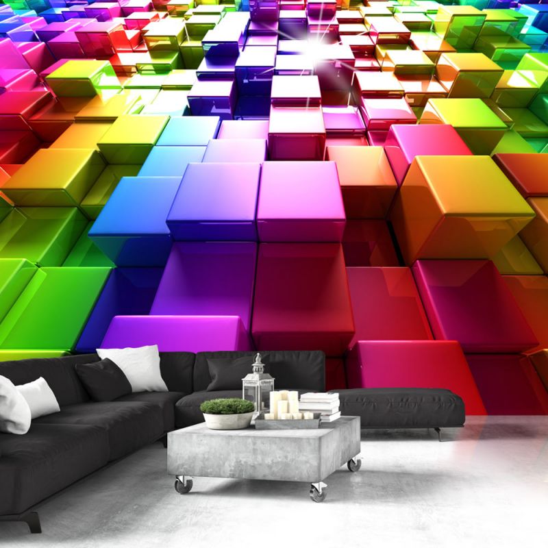 Fototapeta - Colored Cubes Artgeist