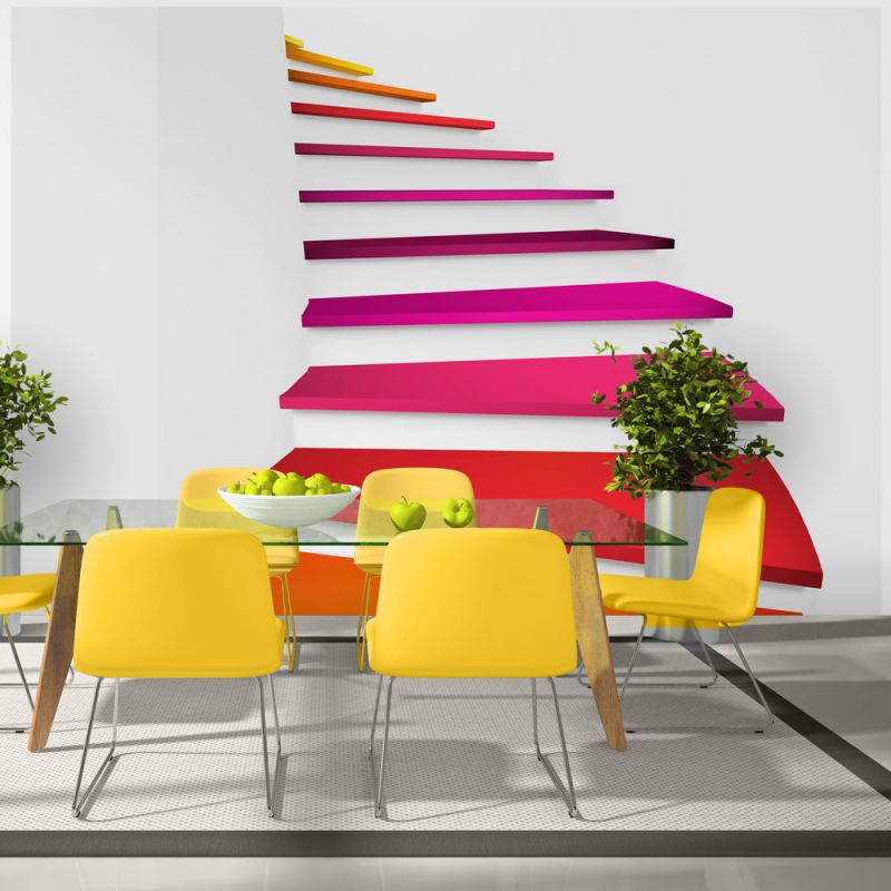 Fototapeta - Colorful stairs Artgeist