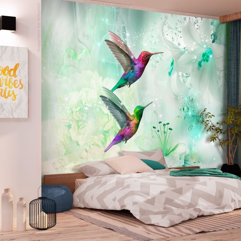 Fototapeta - Colourful Hummingbirds (Green) Artgeist