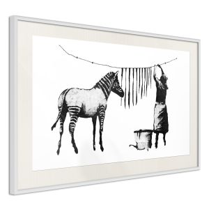 Banksy: Washing Zebra Stripes Artgeist