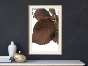 Burgundy Tilia Leaf Artgeist