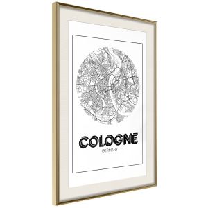 City Map: Cologne (Round) Artgeist