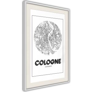 City Map: Cologne (Round) Artgeist