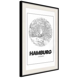 City Map: Hamburg (Round) Artgeist