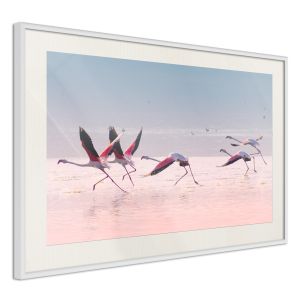Flamingos Breaking into a Flight Artgeist