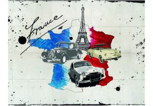 Fototapeta - Admirer of cars (France) Artgeist