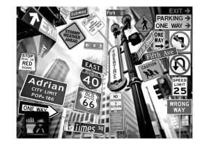 Fototapeta - All roads lead to Manhattan Artgeist