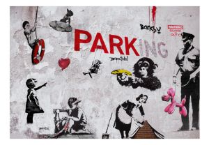 Fototapeta - [Banksy] Graffiti Diveristy Artgeist