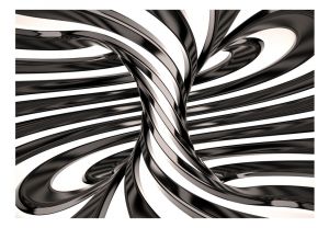 Fototapeta - Black and white swirl Artgeist