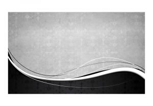 Fototapeta - Black-and-white waves (Vintage) Artgeist
