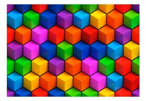 Fototapeta - Colorful Geometric Boxes Artgeist