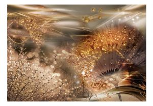 Fototapeta - Dandelions' World (Gold) Artgeist