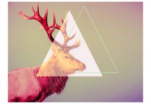 Fototapeta - deer (graphic pattern) Artgeist
