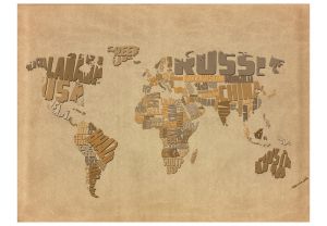 Fototapeta - Explorers' map of the World Artgeist