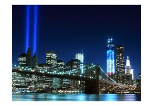Fototapeta - Floodlights over NYC Artgeist