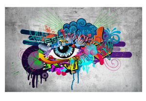 Fototapeta - Graffiti eye Artgeist