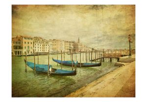 Fototapeta - Grand Canal, Venice (Vintage) Artgeist
