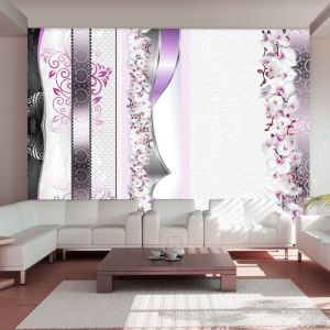 Fototapeta - Parade of orchids in violet