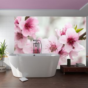 Fototapeta - Spring, blooming tree - pink flowers | 200x154, 250x193, 300x231, 350x270, 400x309