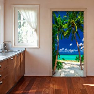 Fototapeta na dveře - Photo wallpaper - Island, beach I | 100x210, 70x210, 80x210, 90x210