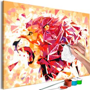 Malování podle čísel - Abstract Lion | 60x40